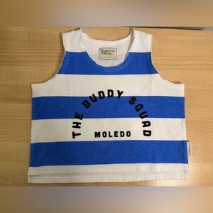 Kids Tank Top with Blue and White Stripes